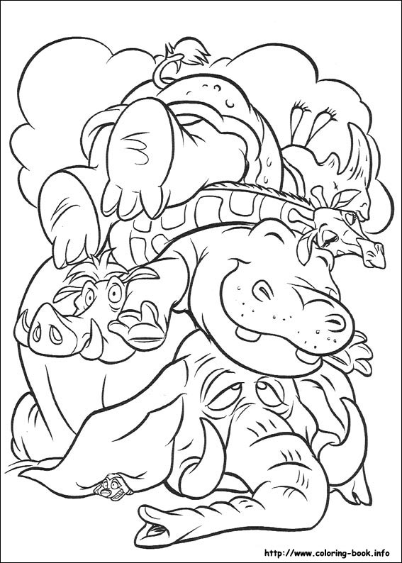 The Lion King coloring picture